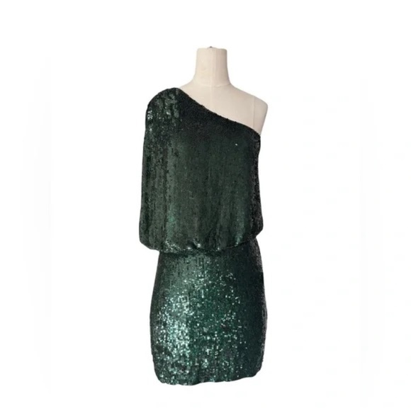 Russian Roulette Dress - Sequin Green Haute Hippie - Picture 6 of 9